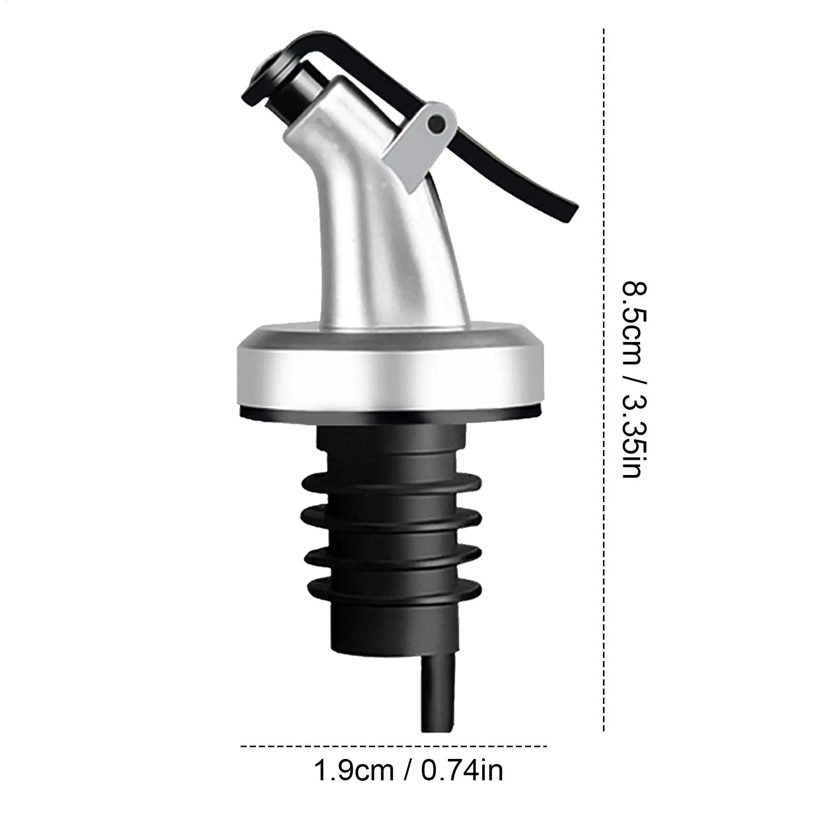 Olive Oil Spout with Dust Caps Liquor Bottle Pourers Push-down oil spout bottle cap for Olive Oil Soy Sauce Vinegar