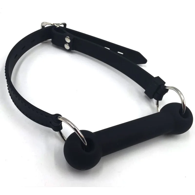 2022 New BDSM Bondage Full Silicone Open Mouth Bit Gag, Horse Pony Roleplay Gags ,Adult Sex Toy For Couple