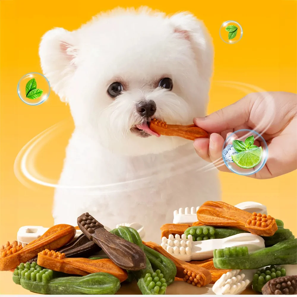 7.05oz/14.11oz(200g/400g) Dental Care with Beef Flavor, Natural Ingredients, Natural Dog Treats, Healthy