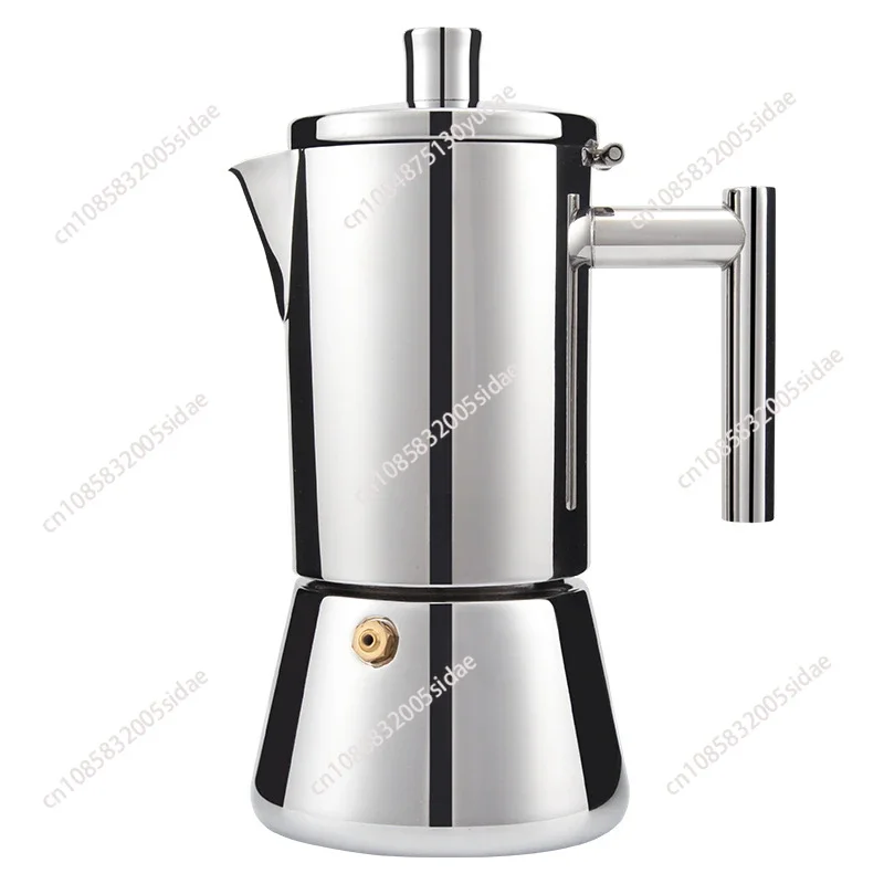 200ML 304 Stainless Steel Geyser Coffee Maker Induction Cooker Espresso Coffee Pot Moka Pot Italian Coffee Machine