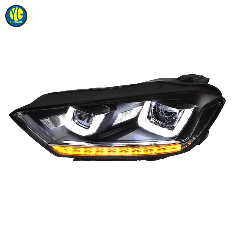 New Arrival Volkswagen Golf Sportsvan Headlight 2016 2019 Upgrade Head Light Car Accessory VW  Led Headlamp for Volkswagen