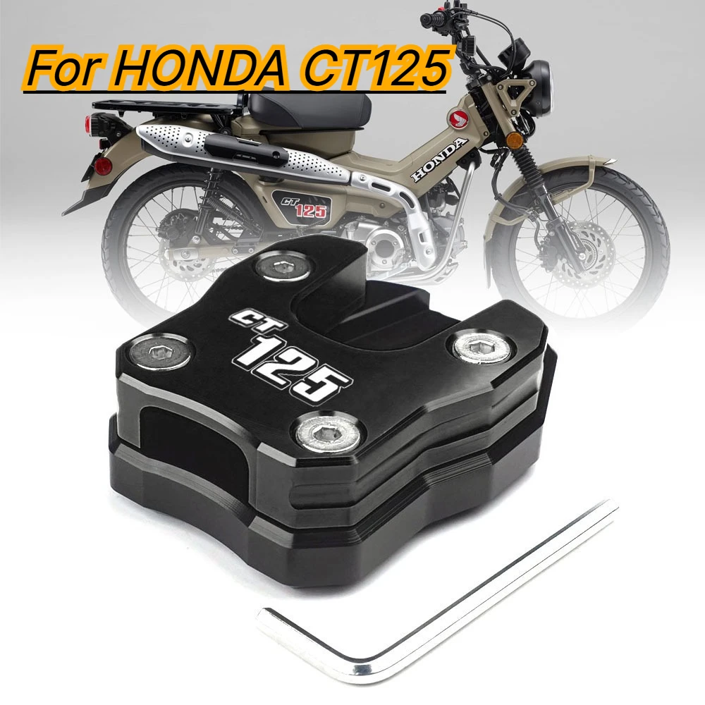 For HONDA CT125 CT 125 Hunter Cub 2020 2021 Motorcycle Accessories Side Stand Pad Plate Kickstand Enlarger Support Extension