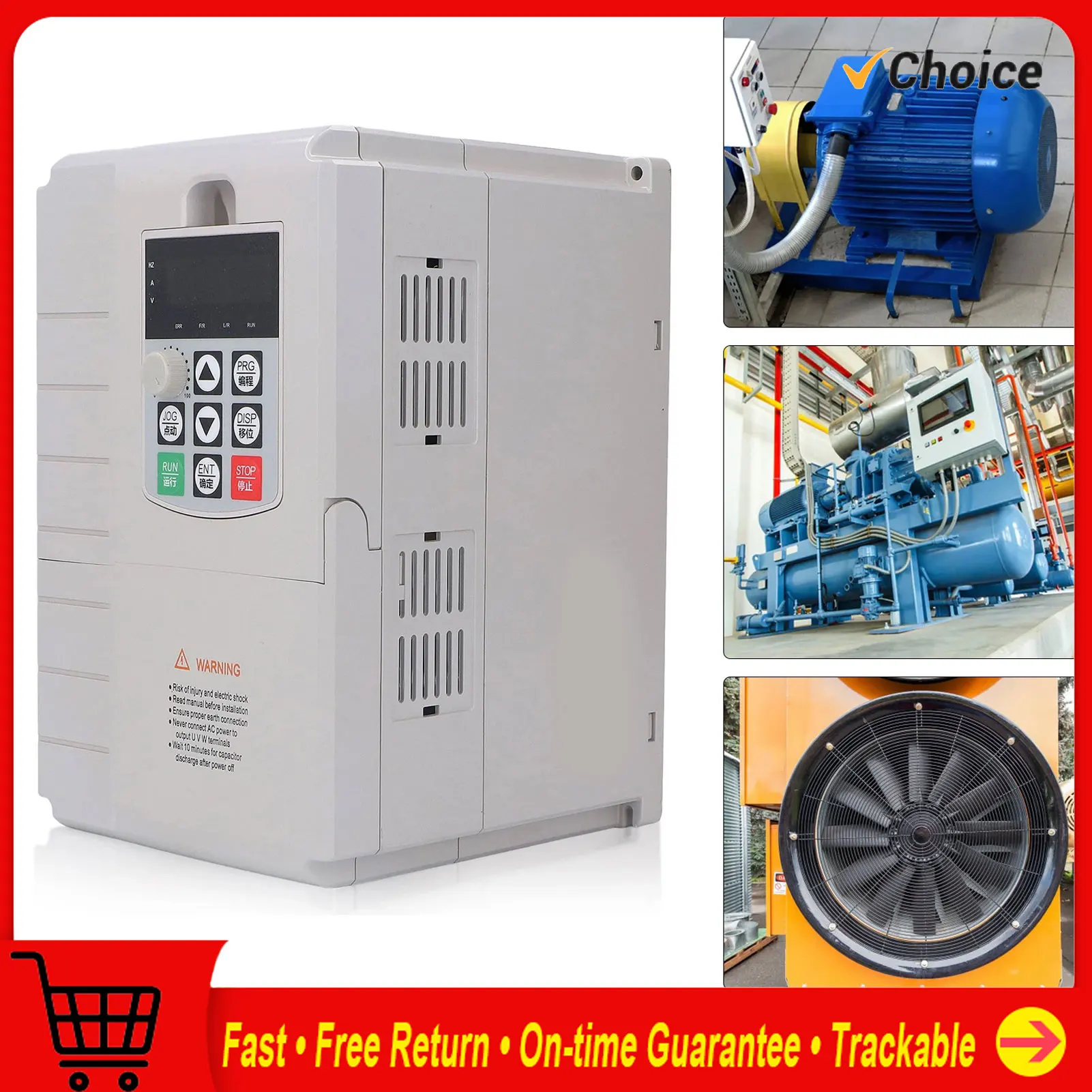 

Frequency Converter 7.5KW Motor Speed Governor Single Phase 220V Input 3 Phase 380V Output Motor Inverter