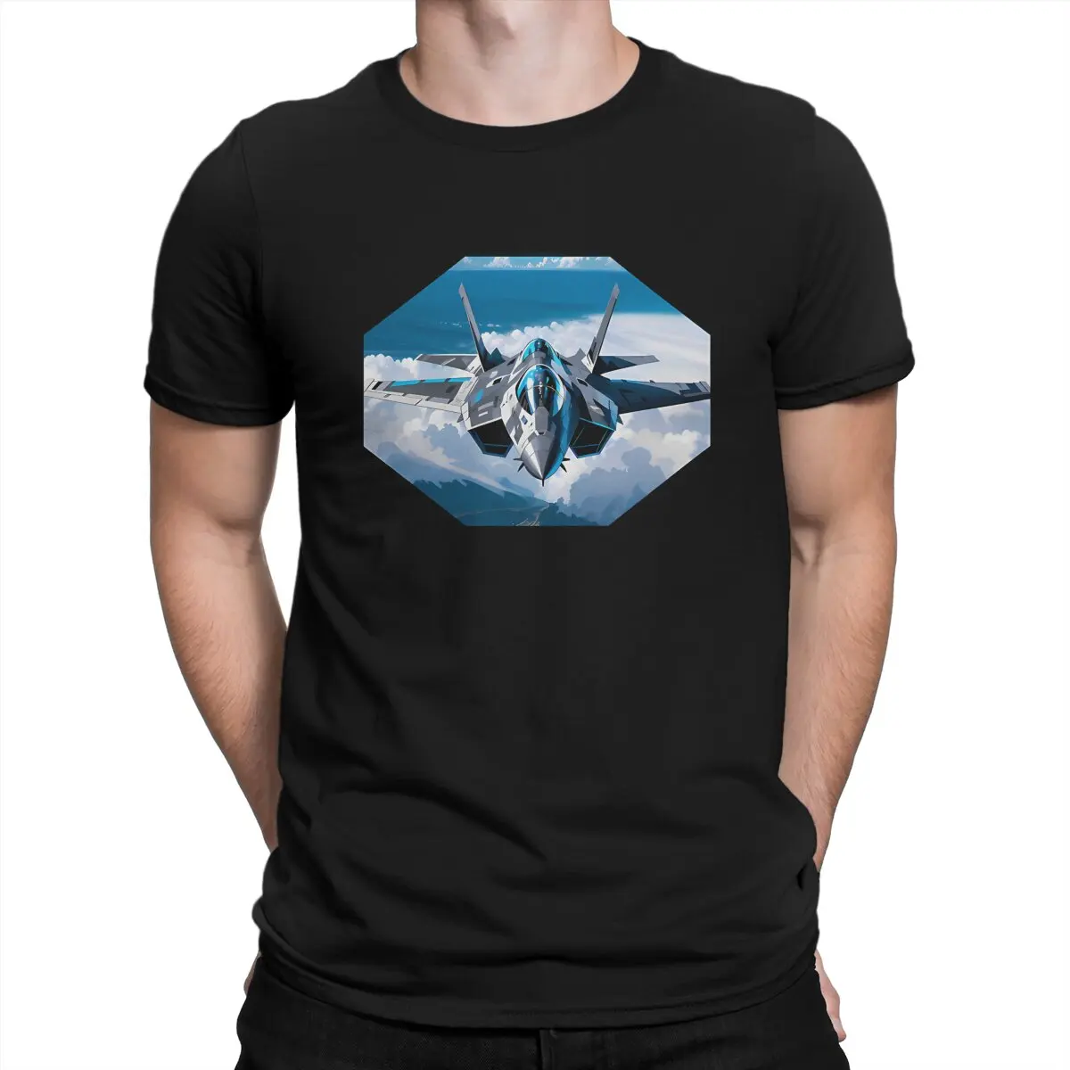 I Joint Strike Fighter Men T Shirt F35 Casual Tee Shirt Short Sleeve Round Neck T-Shirt Pure Cotton Gift Idea Clothing