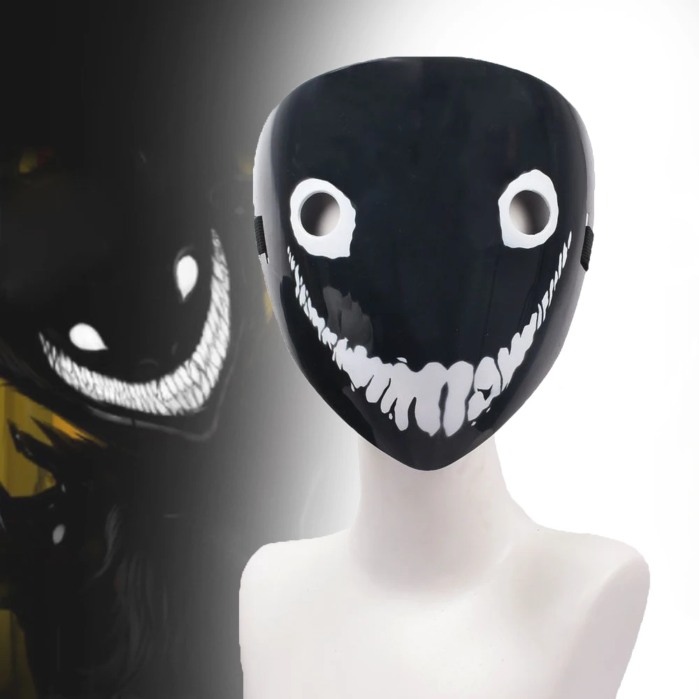 Horror The Backrooms Smiler Cosplay Mask Adult Creepy Smiling Face Mask Scary Helmet Halloween Costume Accessory Prop