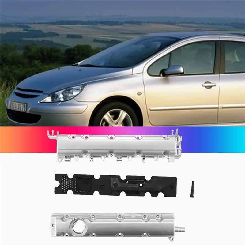 A09E-New 0248P7 0248P6 Aluminum Alloy Valve Cover Assembly For 307 307CC 308CC 308 3008 407 807 Citroen C4 C5