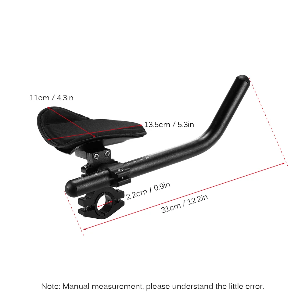 Lixada Bike Rest Handlebar Cycle Aero Bar Bicycle Relaxation Handle Bar Triathlon MTB Road Bike Arm Rest Bar Bike Aerobar