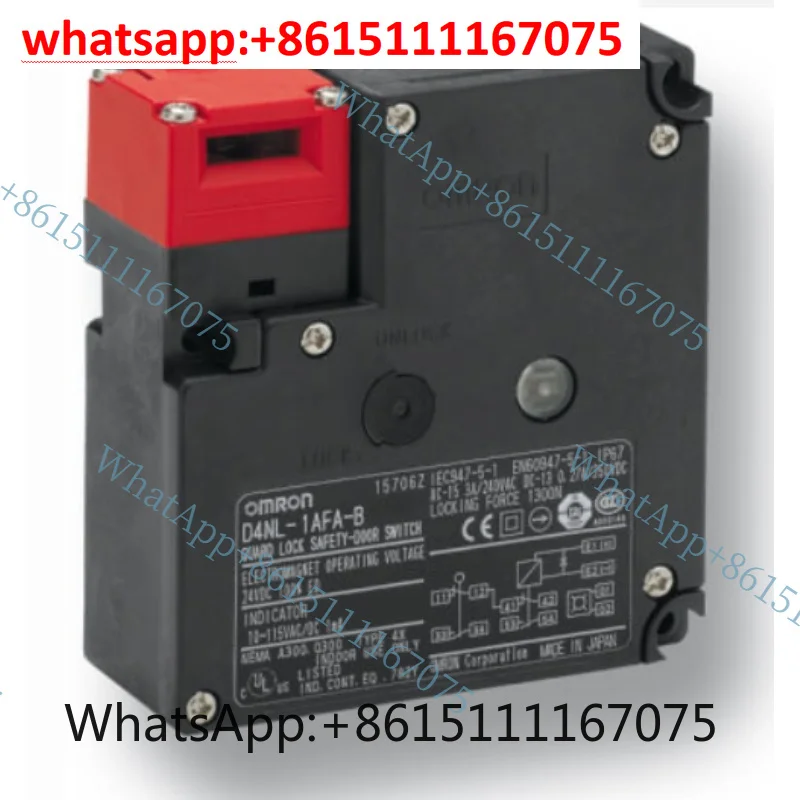 New D4NL Safety Door Interlock Limit Switch D4NL-1AFA-B 2AFG 4CFA 4DFA 2EFG 2FFA 1HFG-B4, Machine Guard Lock Safety Switch 1PCS