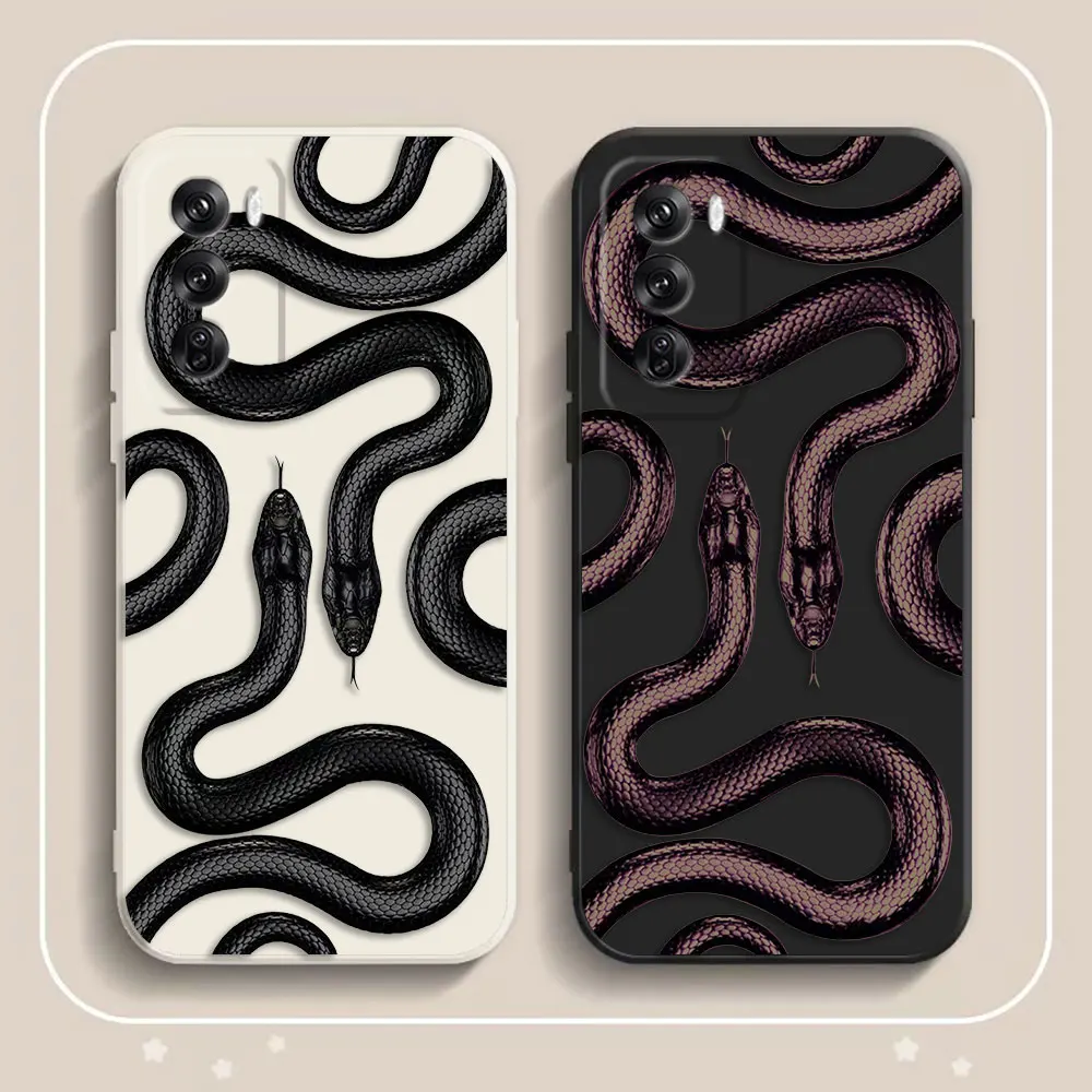 

Fashion Black Purple Snake Custom Photo Phone Case For OPPO A7 RENO Z 2F 2Z 3 4 4F 5F 5 6 6Z 7 7Z 8 8T 10 12 13 13F PRO TPU Case