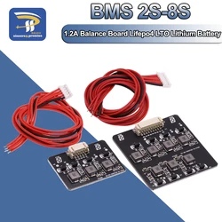 BMS 2S-8S 1.2A Balance Board Lifepo4 LTO Lithium Battery Active Equalizer Balancer Energy Transfer Board BMS 3S 4S 5S 6S 7S 8S