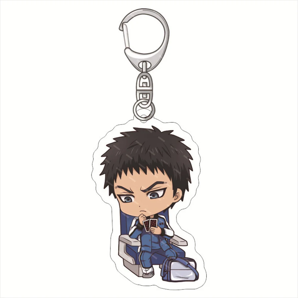 Cute Anime Kuroko's Basketball Last Game Keychain Cartoon Characters Acrylic Pendant Keyring Jewelry firend Toy Gift