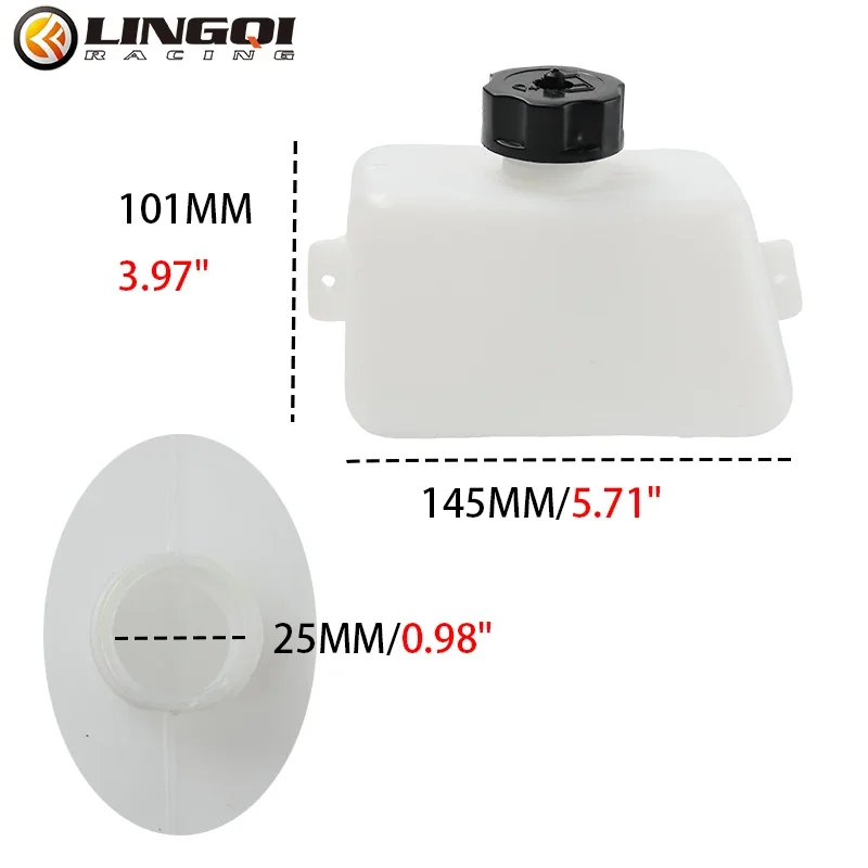 LESQUE 47cc 49cc Mini Moto Plastic Fuel Tank 1L Oil Storge Gasoilne Tanks For Gas Scooter ATV Quad Pocket Bike Motorcycle Parts