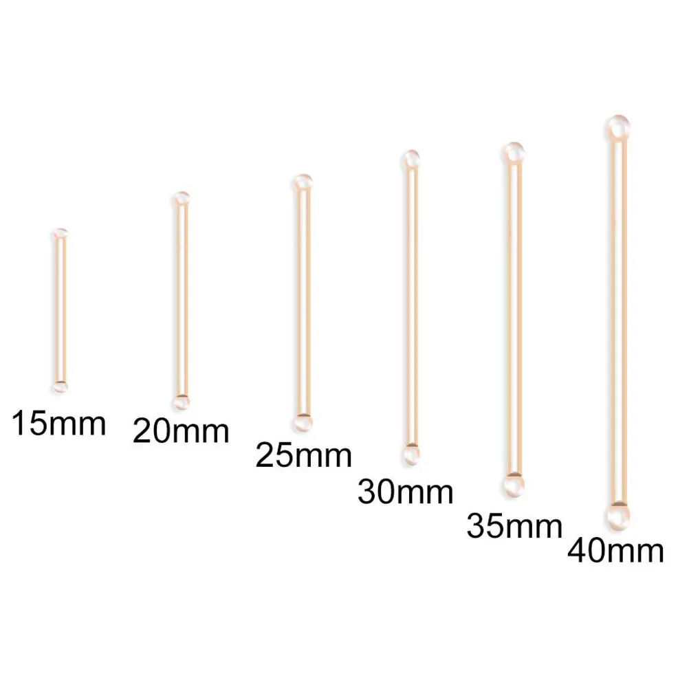 

200Pcs Earring Accessories Durable Iron Gold 15mm Perfect for Handmade Jewelry Parts and Eardrop Connection Rods