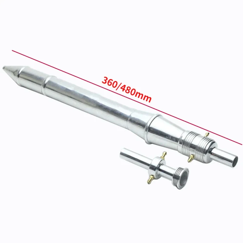 

21-25 Level Aluminum Methanol Ship Acceleration Exhaust Pipe with Muffler Length 360mm/480mm