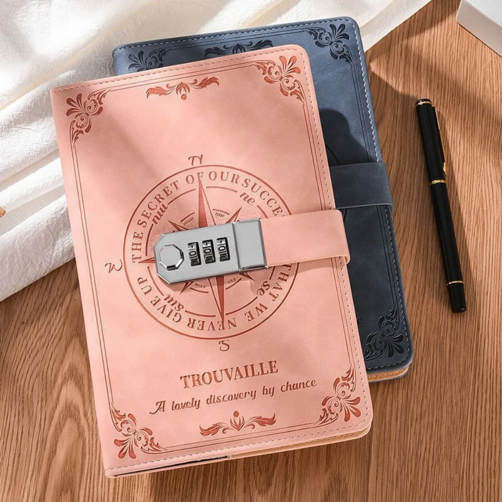 

Creative 200-Page Password Notebook Retro A5 Personal Notepad Waterproof Stain Resistant Secure Diary Binder Office