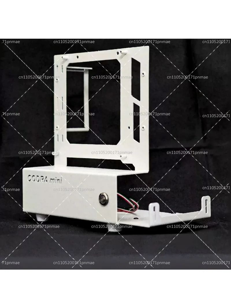 Aluminum Alloy ITX Open Frame Mini PC Case, Portable Desktop Computer Chassis, Simple Sea View Room Design