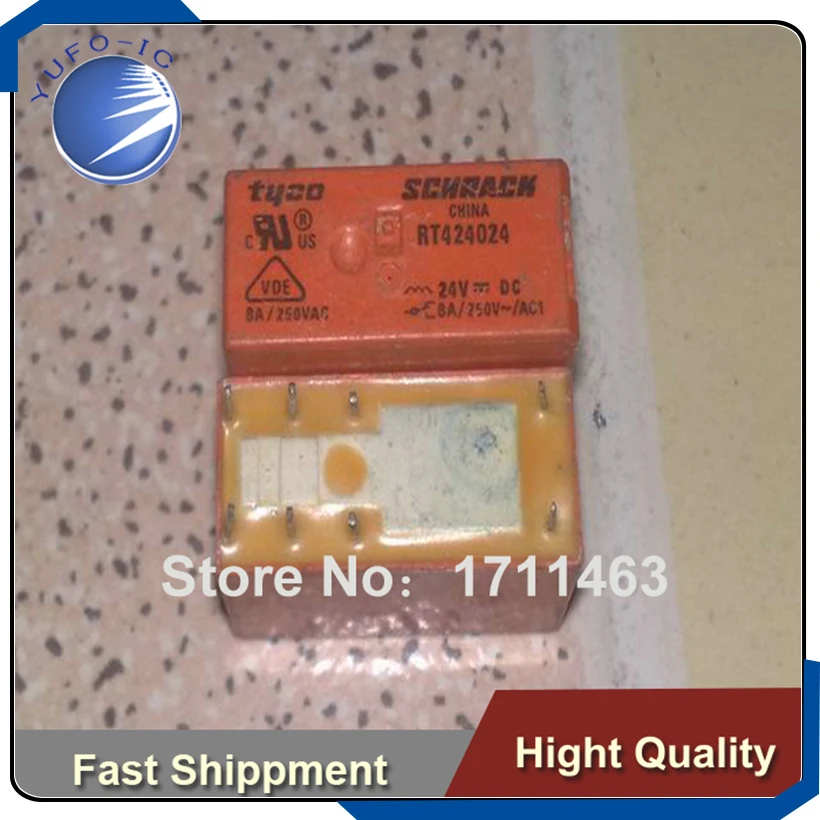 شحن مجاني 10 قطعة التتابع RT424024 24VDC 115F-2C YF0923