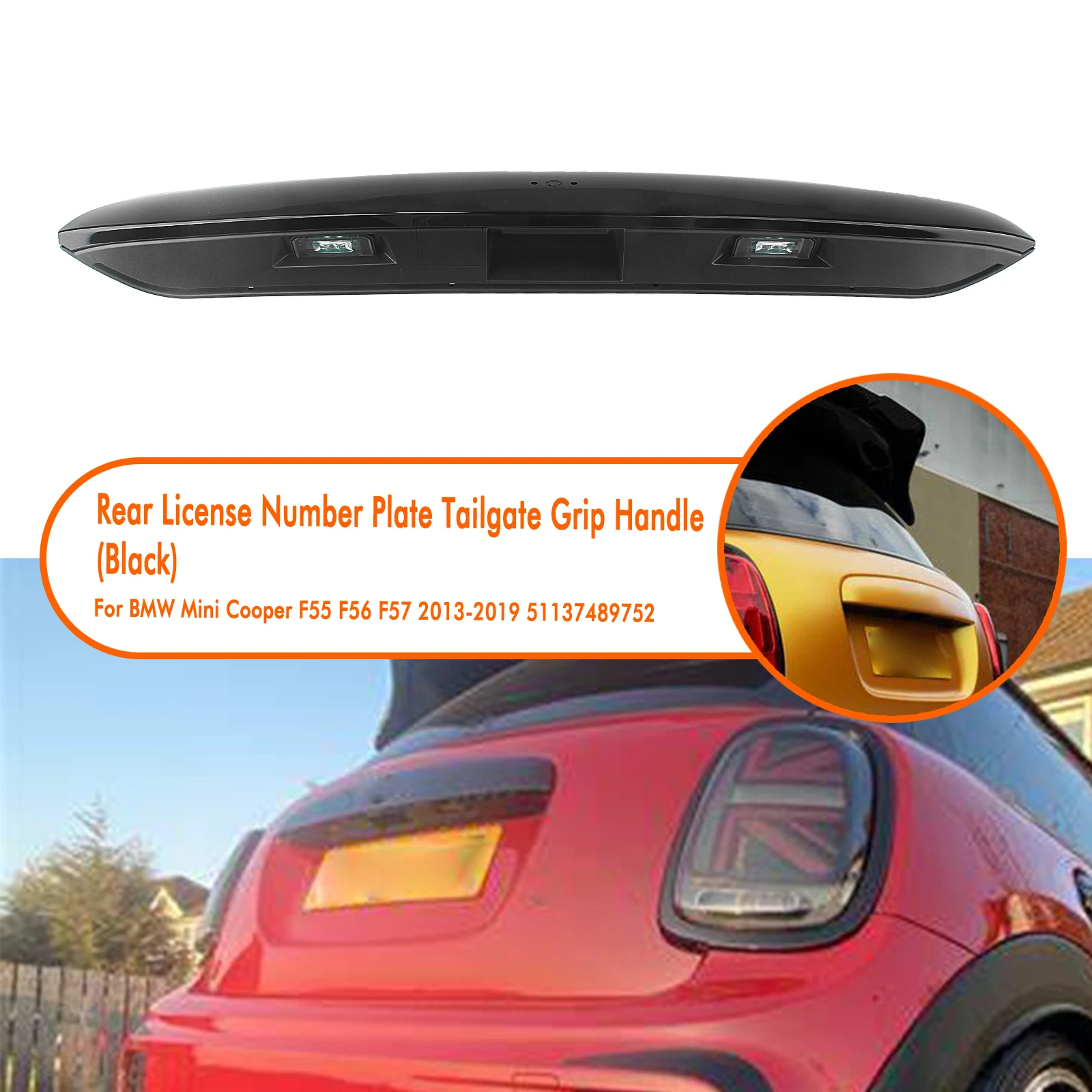 

Rear Trunk Door Tailgate Handle For BMW Mini Cooper F55 F56 F57 2013-2019