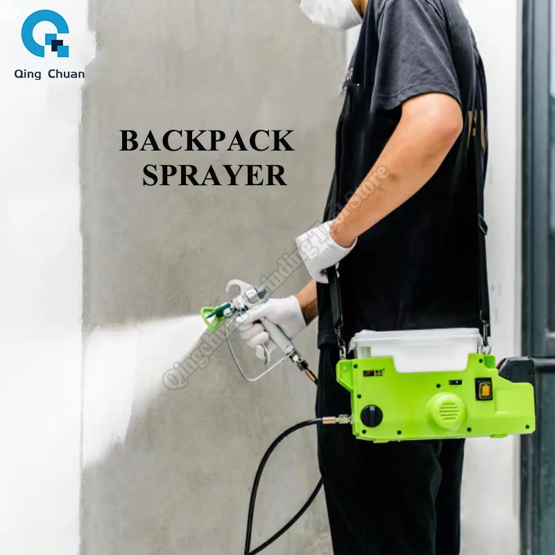 Backpack Lithium Battery Charging Convenient Spraying Machine Paint Coating High-pressure Airless Plunger Wall Repair Machine