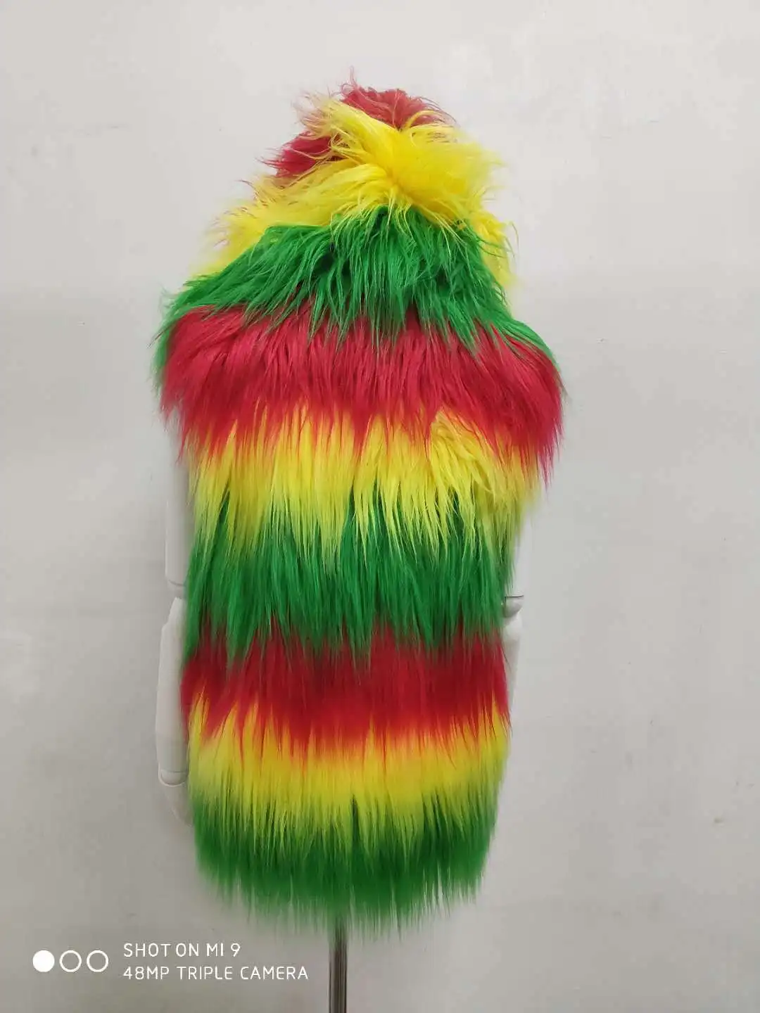 Hot-selling New Fur Vest Imitation Fox Hair Medium and Long Women's Camouflage Vest Slim Jacket