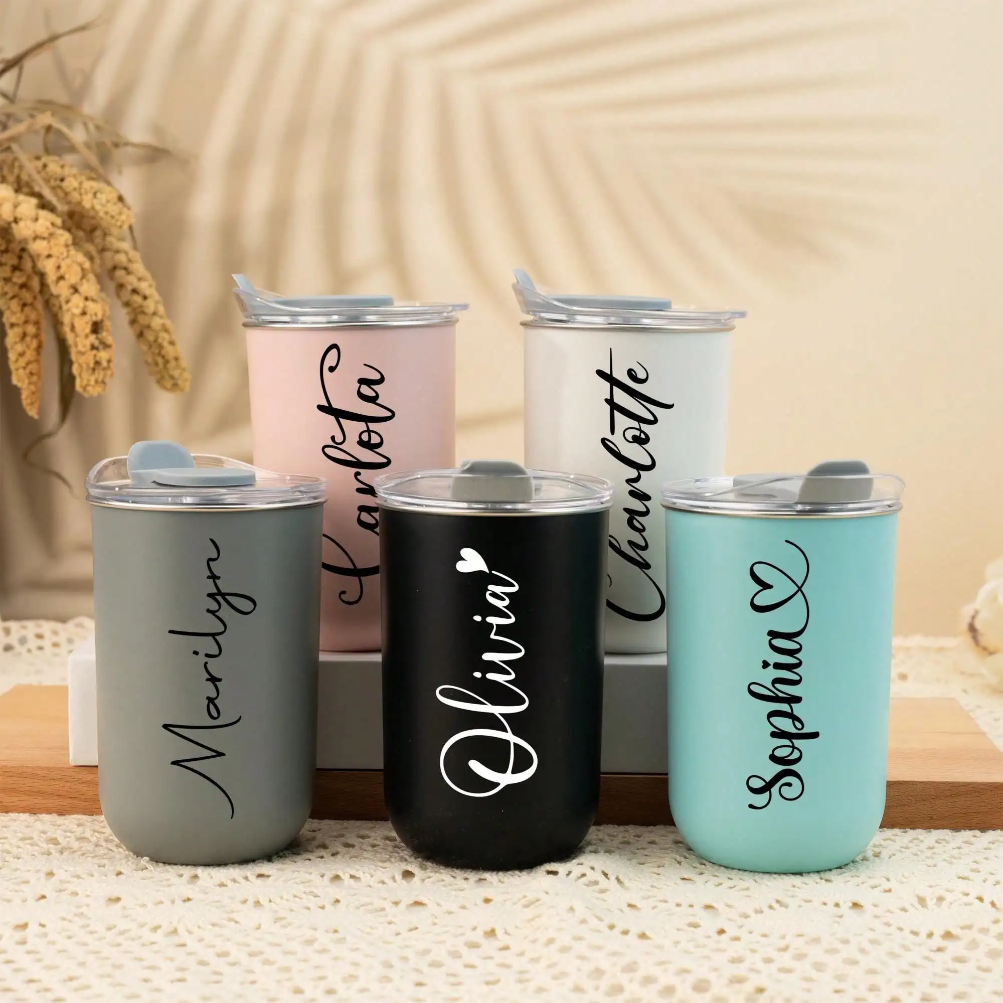 Custom Stainless Coffee Cup, Personalised Stainless Steel Wine Glass, Stainless Steel Bottle, Travel Mug, Birthday Gifts