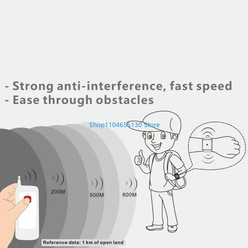 

Водонепроницаемый ресторан Pager Skin Friendly Evinert Forert Bristant для школьной больницы беспроводной часовой приемник