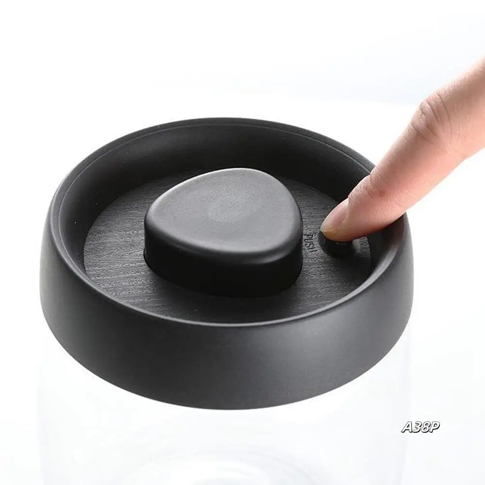 Coffee Bean Storage Container Glass Vacuum Jar Sealed Nordic Kitchen Storage Snack Tea Milk Powder Container Storage