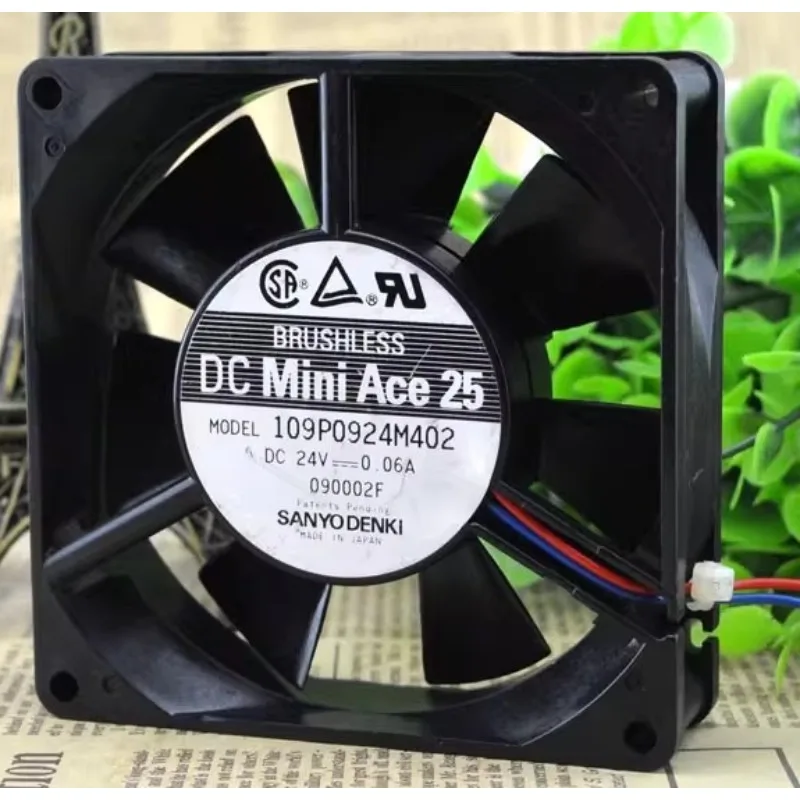 New Cooling Fan for Sanyo 109P0924M402 24V 0.06A Double Ball Bearing Cooling Fan 9CM 9025 90*90*25MM
