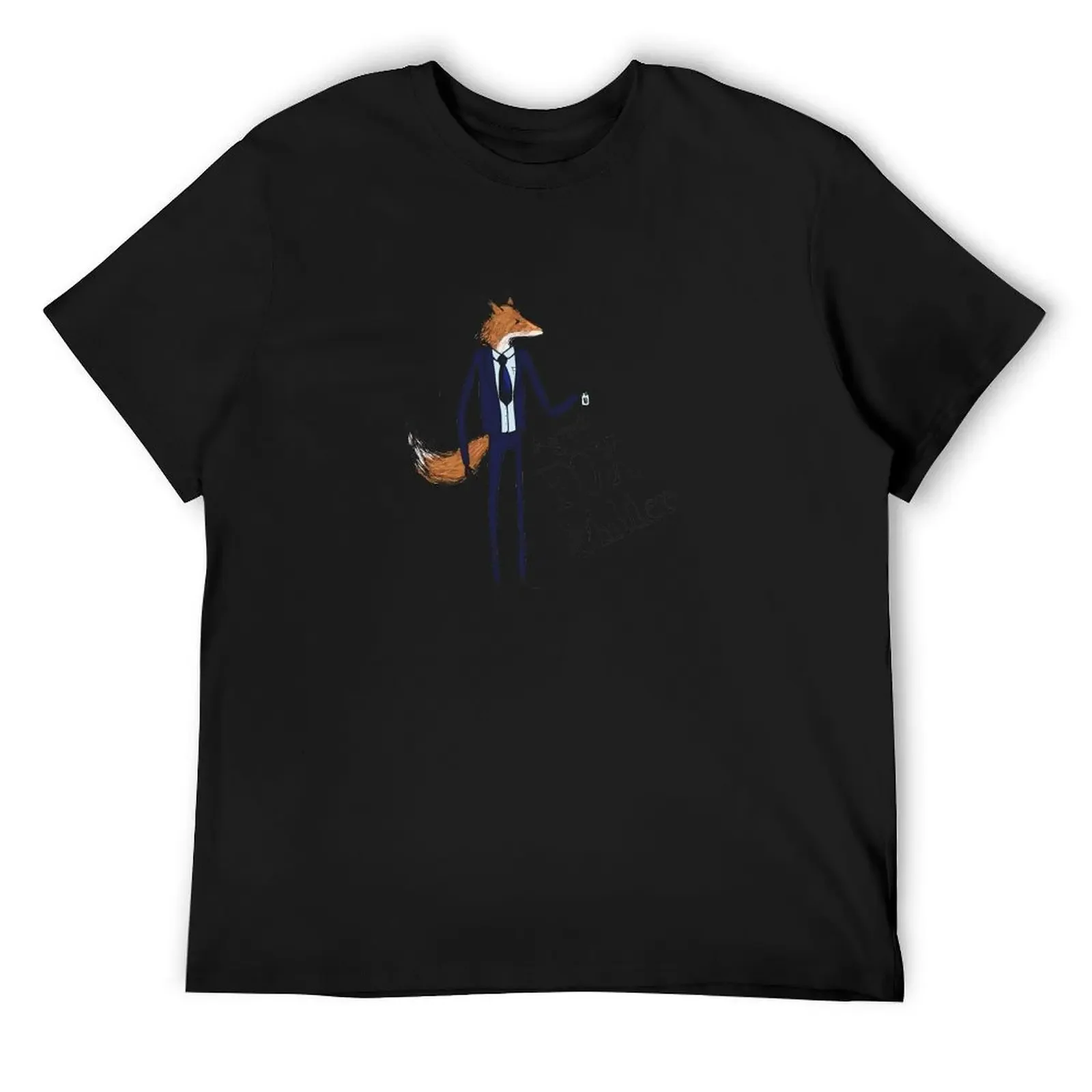 Agent Fox Mulder T-Shirt basketball graphic tees anime clothes blanks men clothes