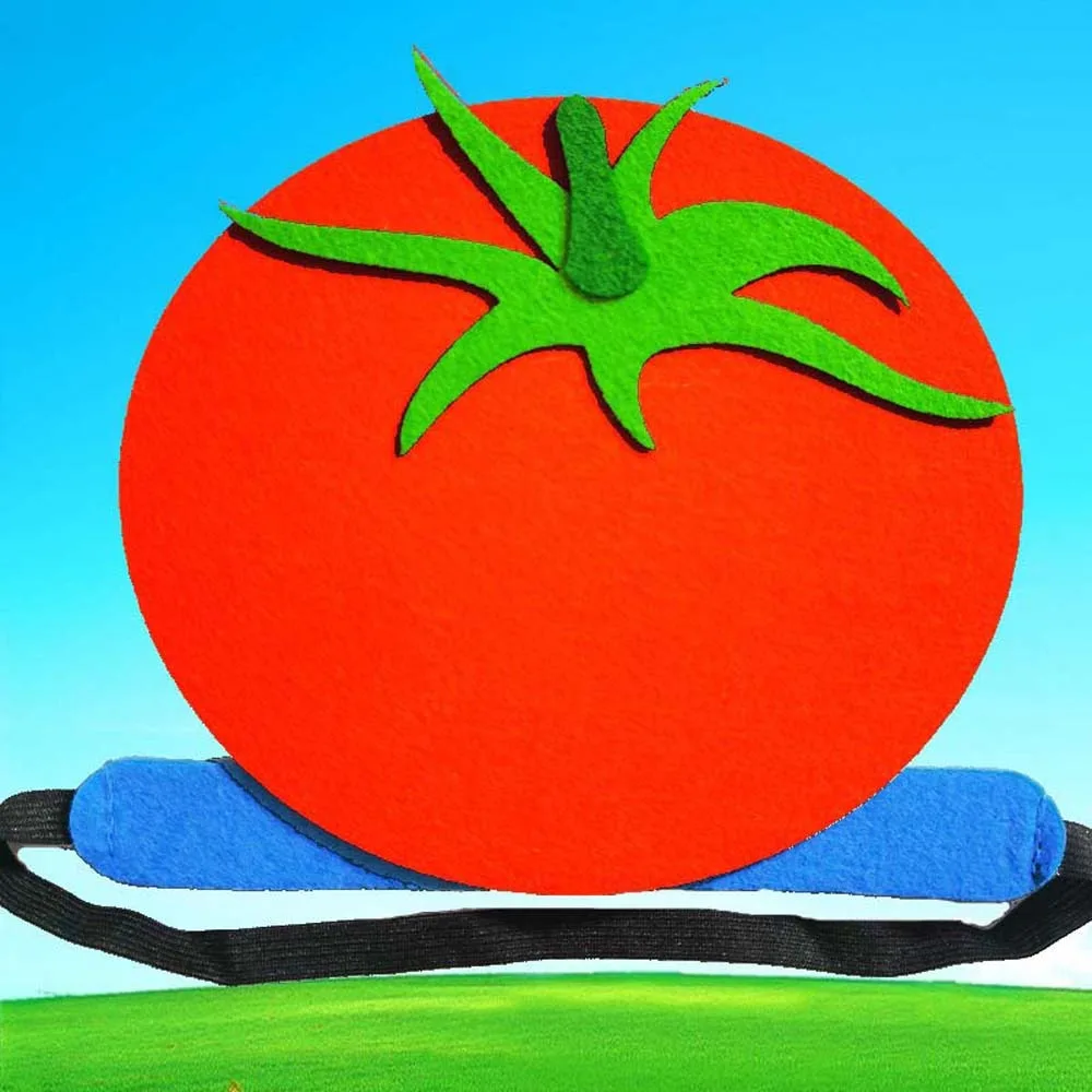 Cloth Cartoon Vegetable Headband Elastic Funny Creative Headdress for Kids Colorful Personalized