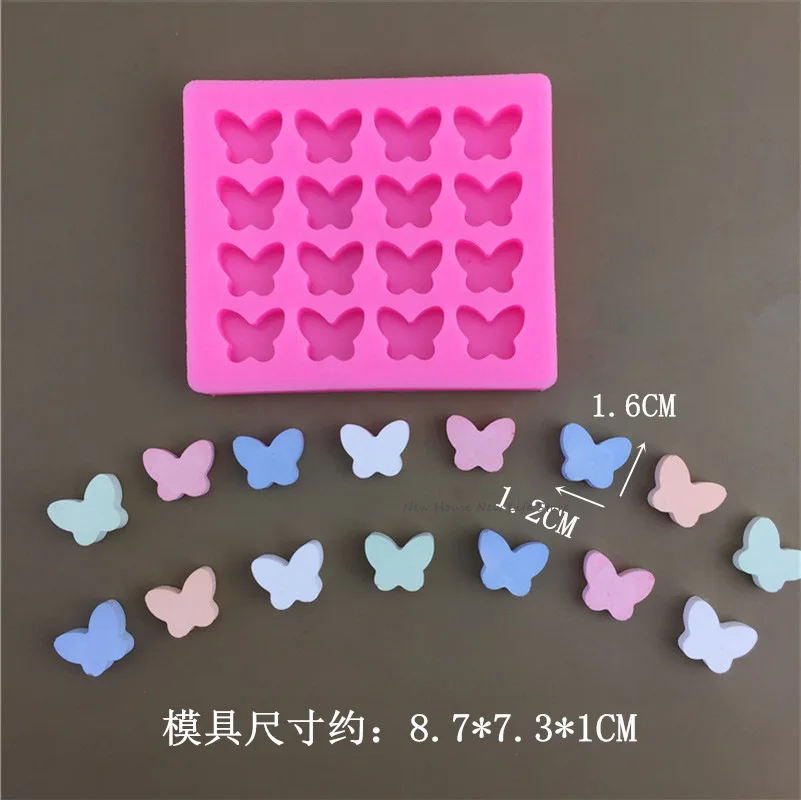 Butterfly Style Lacquer Wax Particle Silicone Mold Dropping Resin Mold Butterfly Shape Love Rabbit Chocolate Mold Candle Molds