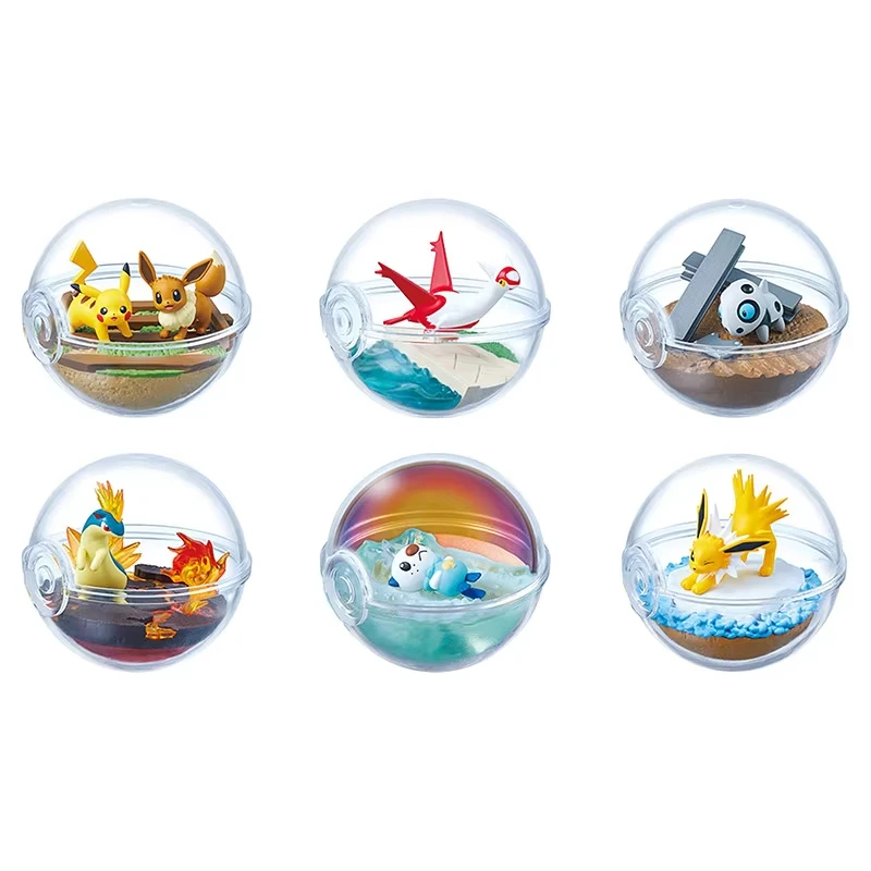 

Anime Figure Pok é Mon Trendy Blind Box Crystal Ball Claw Machine Figure Desktop Ornament Collection Toy Festival Gift For Fans