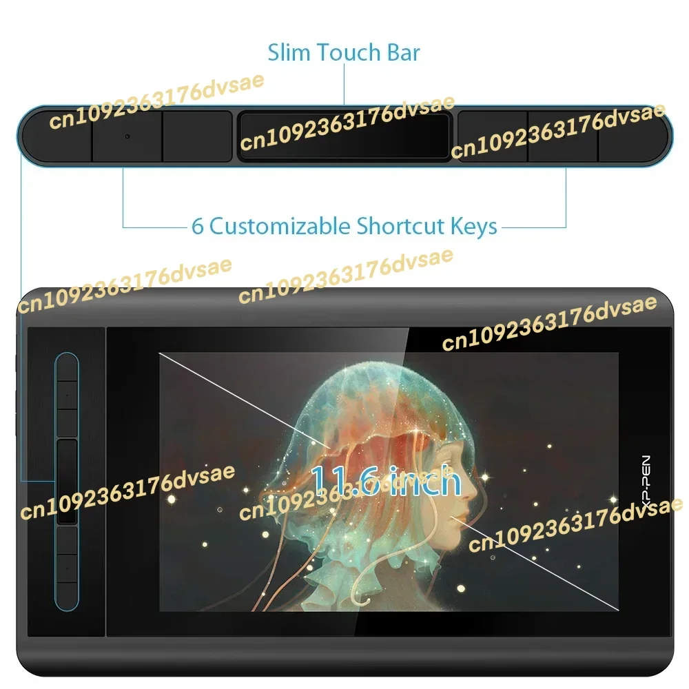 在庫あり XP Pen Artist 12 11.6インチ 1920x1080HD アニメーション デジタル グラフィックタブレット 描画 グラフィックモニター ペンディスプレイ