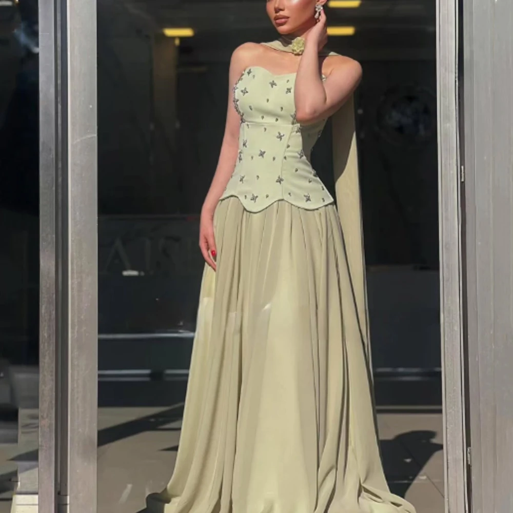 Customized Off-shoulder Prom Dress Luxury Party Dresses Made Long High Quality Evening Gown Line A Robe Soiree Ball Gowns Women