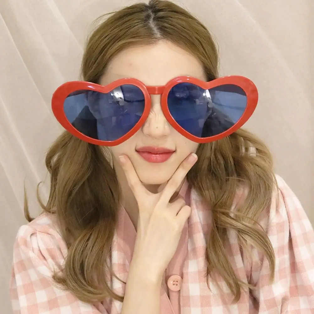

Vintage Party Decoration Supplies Party Props Large Frame Big Glasses Peach Heart Glasses Glow Glasses Shades