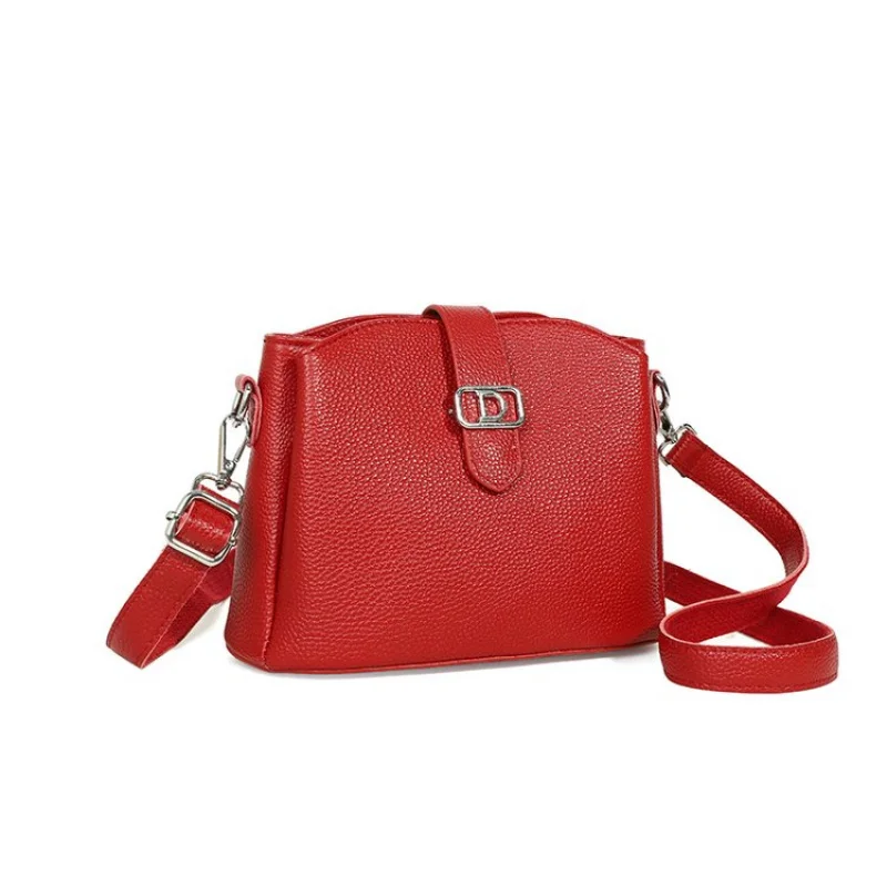 

High-Quality Leather Ladies Crossbody Bag Luxury Designer Shoulder Handbag Women's Elegant Tote Office Travel Bag