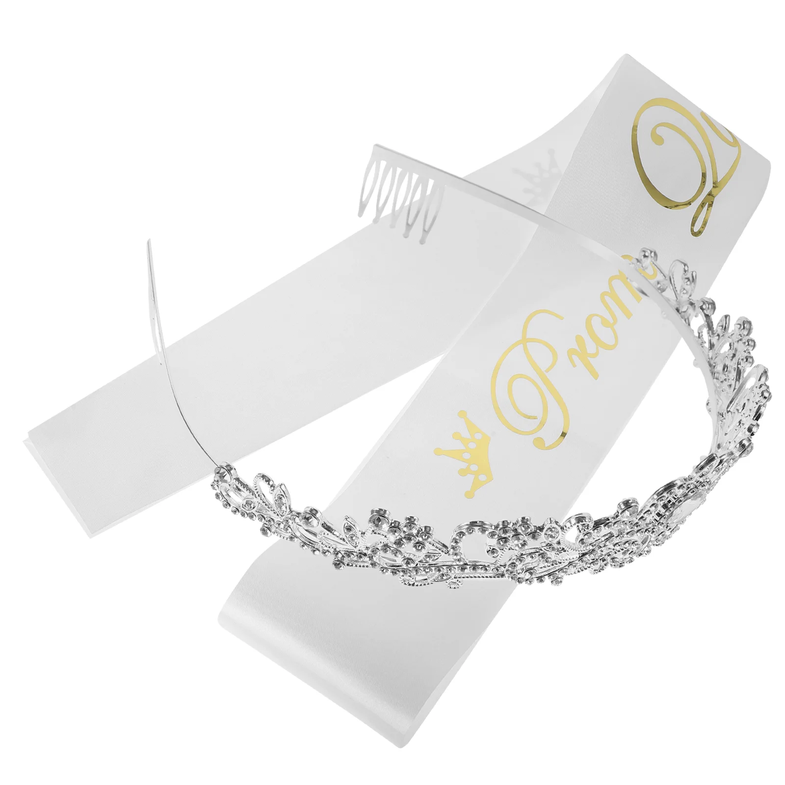 

Crystal Tiara Headband Graduation Party Accessories Rhineshtone Tiara Rhinestone Headband Prom Hair Accessories