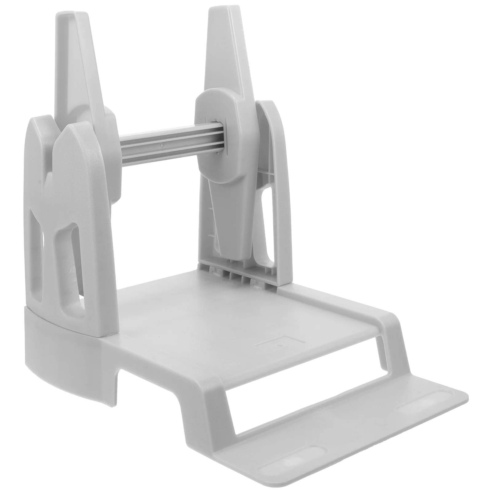 1 Buah Tempat Kertas Transfer Termal Tempat Label Gulungan Eksternal Rak Penggulung Label Manual Portabel untuk Sebagian Besar Printer