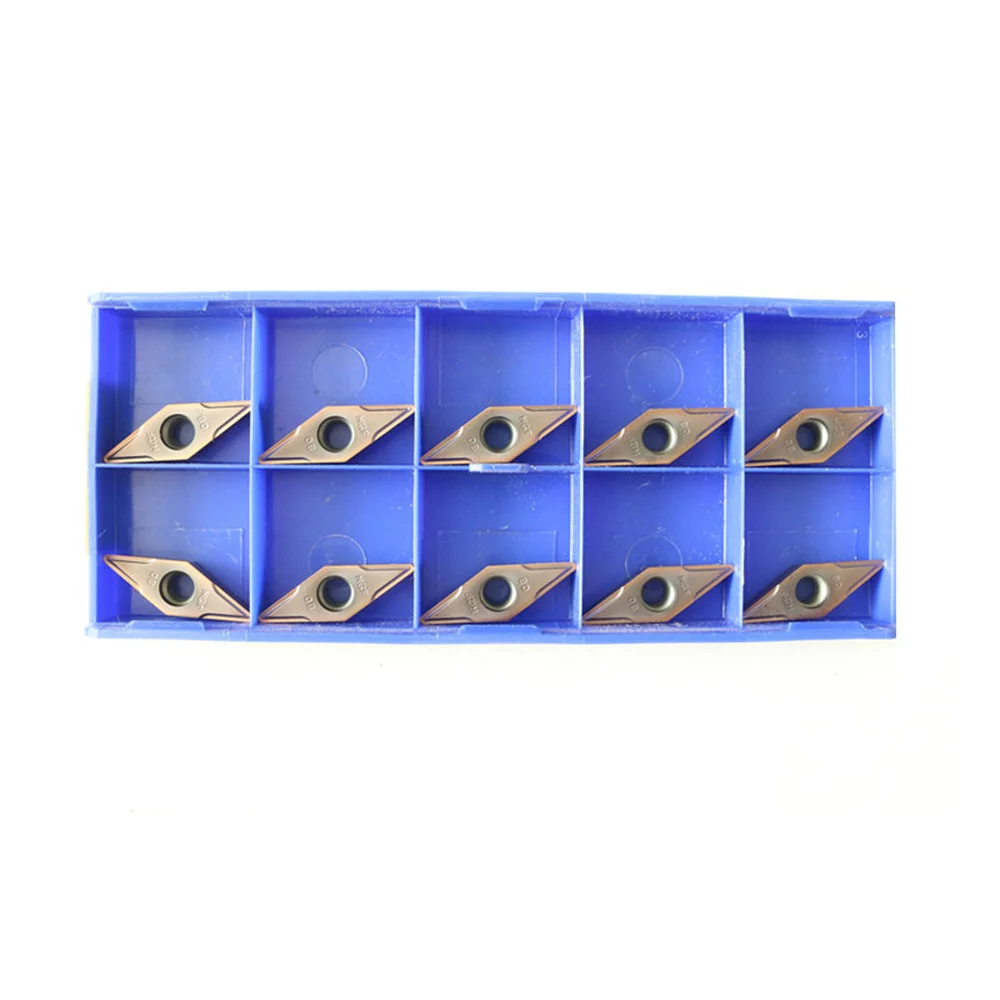 10P VBMT160408-NGF/160404-NF YBG105 / VBGT110304-HF YBC251 / VBMT110202-HF YBG202CNC Lathe Tool Turning Carbide Insert For Steel