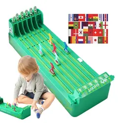 Table Football Board Game Table Sports Desktop Football Board Games Interactive Toy Horse Racing Machine Tabletop Football Games