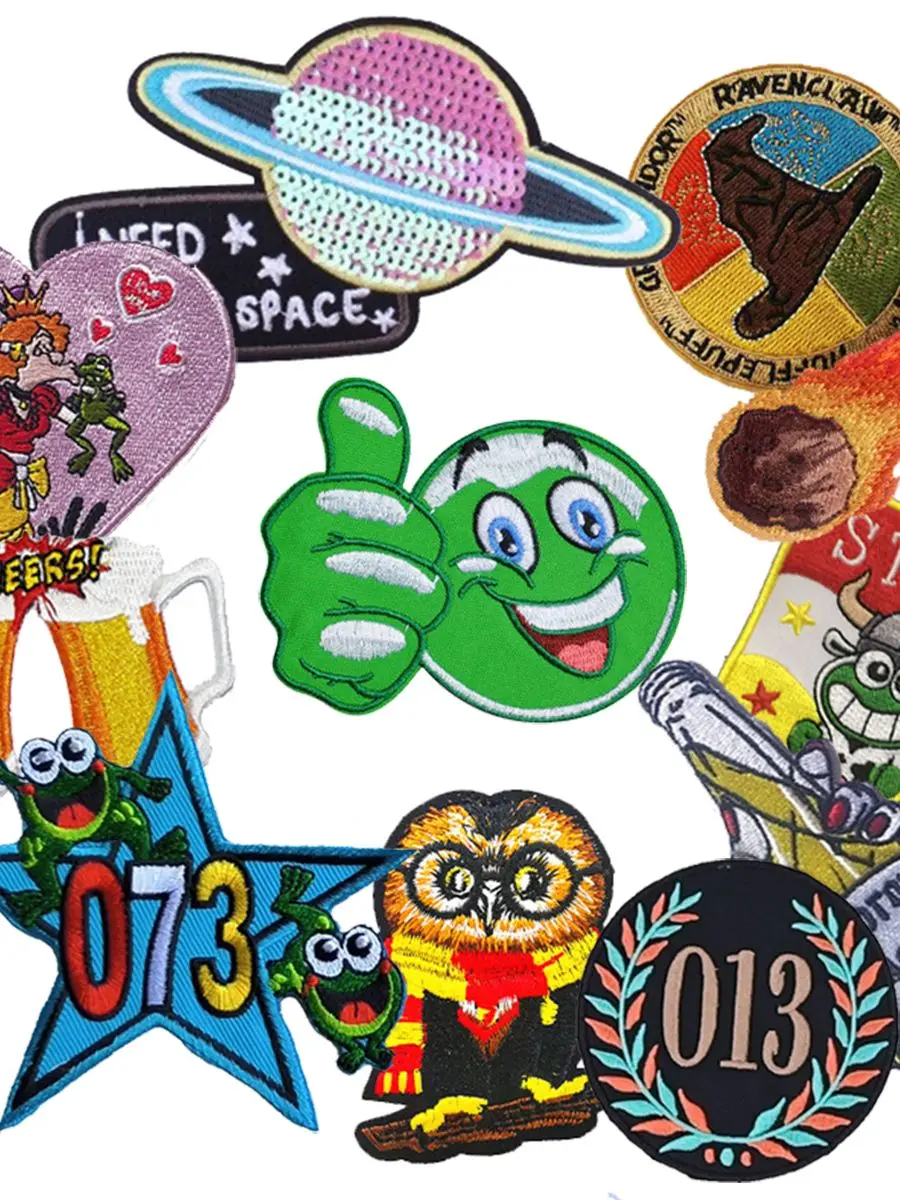 Emblème de carnaval fer sur patchs brodés thermotolerant Applique autocollant bricolage Appique unisexe Costume Patch