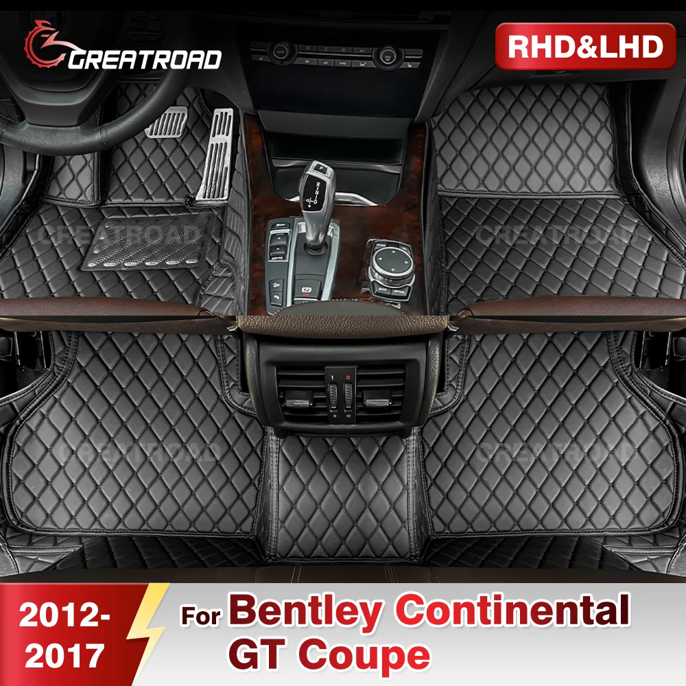 

Car Floor Mats For Bentley Continental GT Coupe 2012 2013 2014 2015 2016 2017 Auto Foot Pads Carpet Cover Interior Accessories