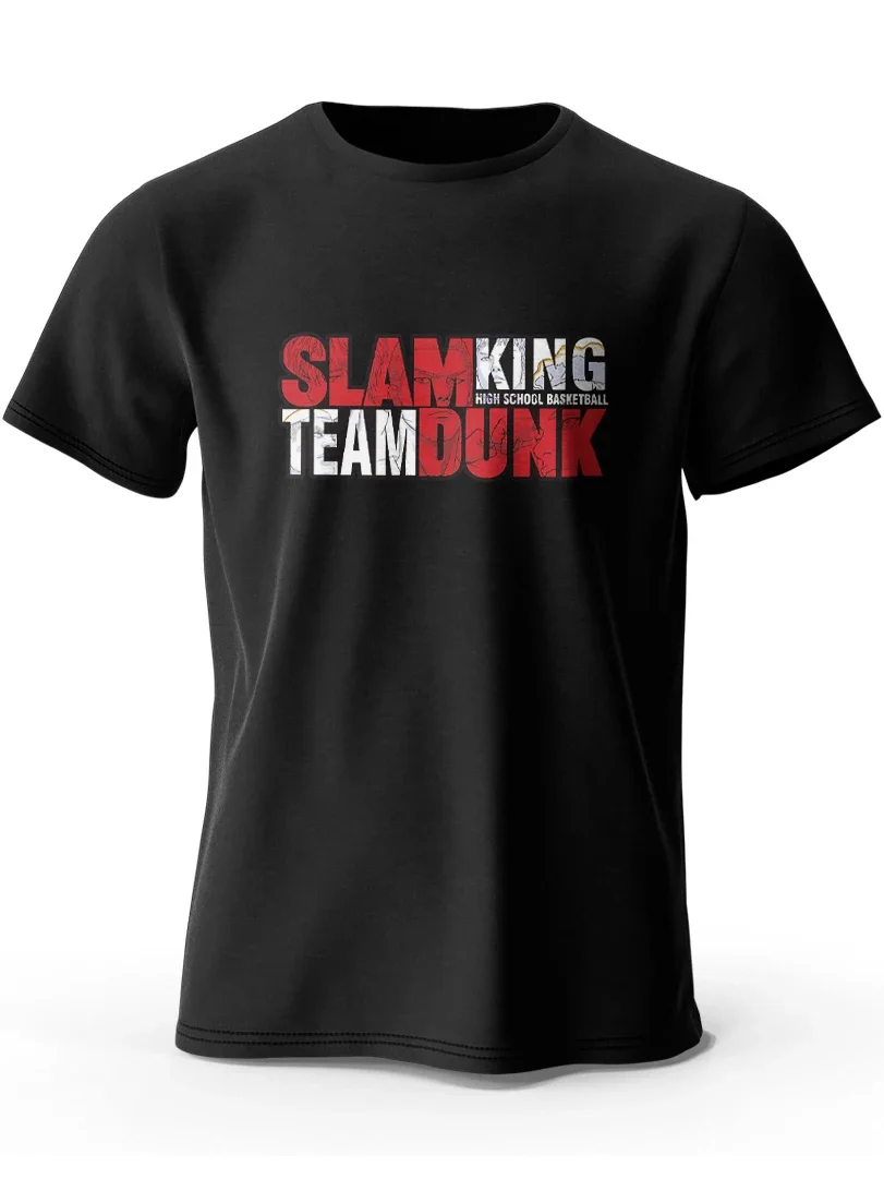 Anime Slam Dunk Printed 100% Cotton Classic T-Shirt For Men Women