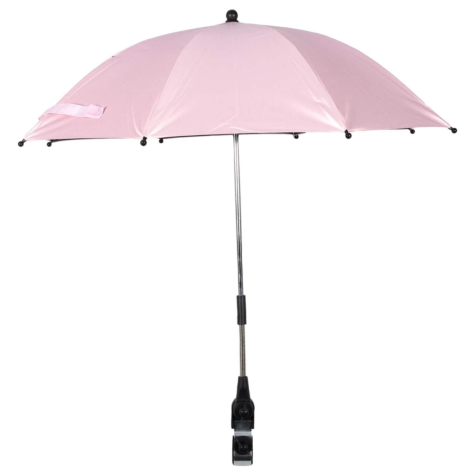 

Pink 75cm Baby Stroller Umbrella Lightweight Adjustable UV Protection Parasol Kids Golf Sun Beach Chair Umbrella for Strollers