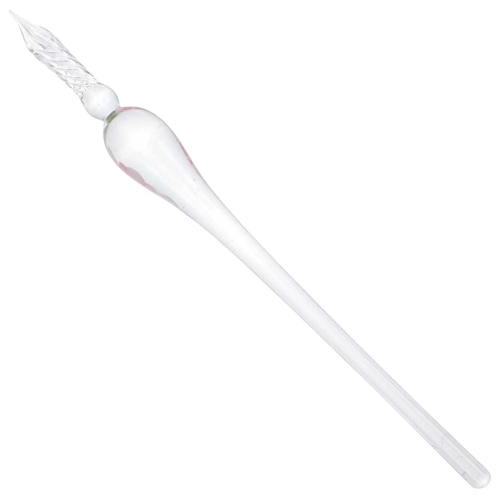 قلم غمس زجاجي مصنوع يدويًا قلم ممارسة الخط الشفاف للرسم والكتابة والوقاية على الطراز العتيق وخفيف الوزن #3