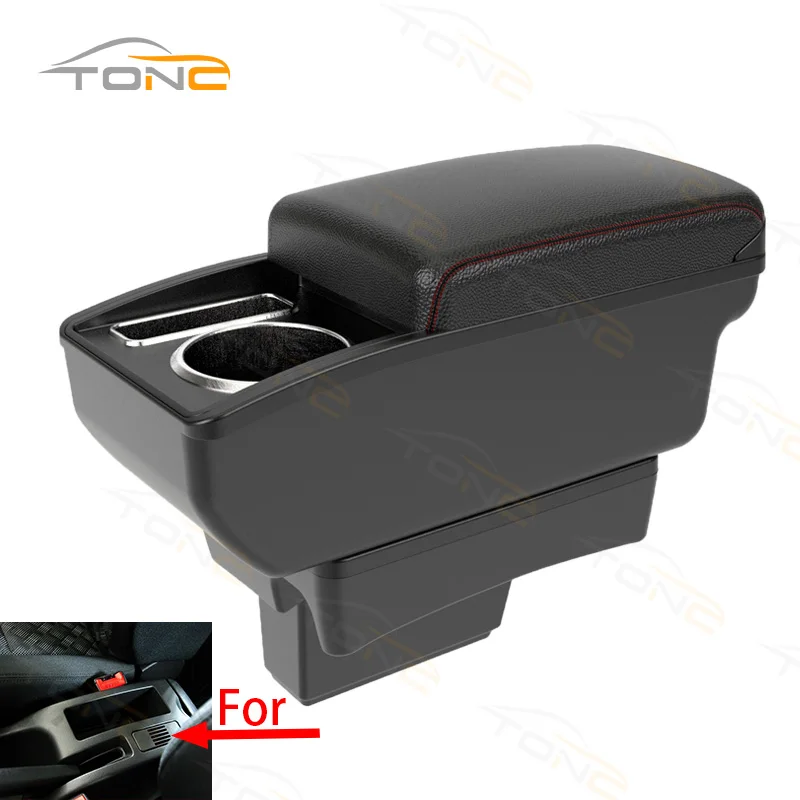 

Armrest For Peugeot 307 storage box For Peugeot 307 interior details armrest box with cup holder car accessories