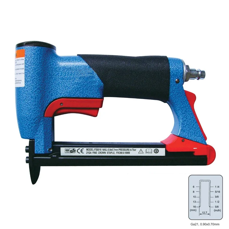 Pneumatic Air Stapler FS8016-B Nailer Nailing Gun Staple Nail Machine 4-16mm