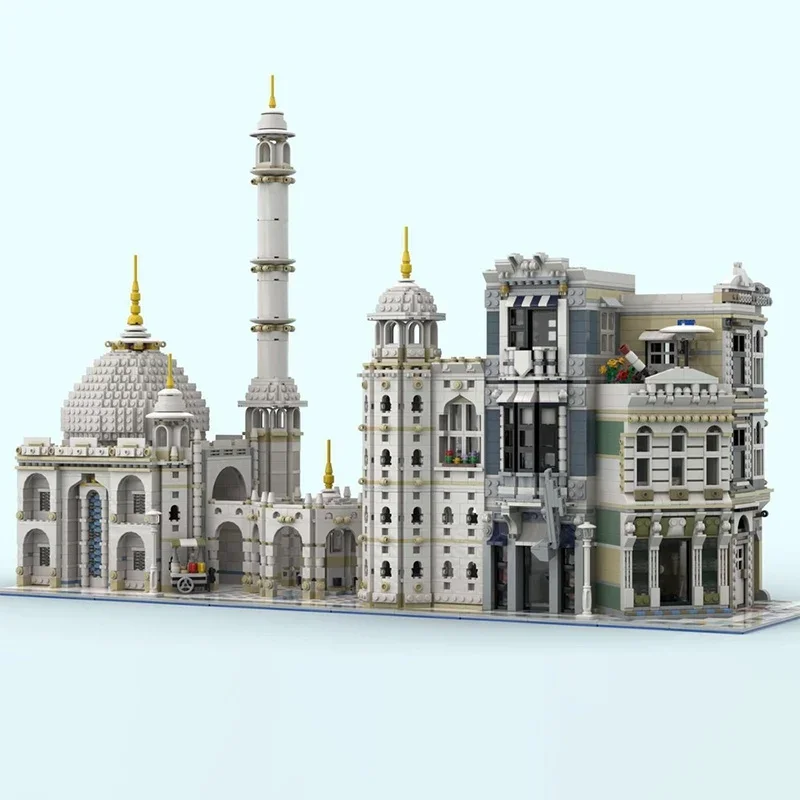 

7048pcs MOC Mosque Corner TajMahal AssemblySquare Model Building Blocks Assemble Christmas Gift DIY Idea Education Toys Brick