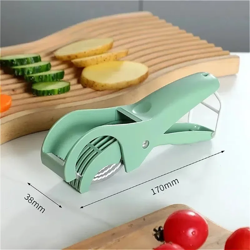 Food Manual Slicer Multifunctional Banana Slicer Vegetable Cutter Stainless Steel Slicers Cutter for Salad Sausage Kitchen Tools view 6