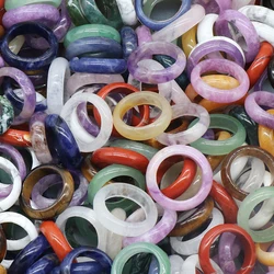 3Pcs Rings Natural Stone Circle Jump Running Rings Necklace Bracelet Earring Pendant Connector Making Jewelry Crafts Accessories